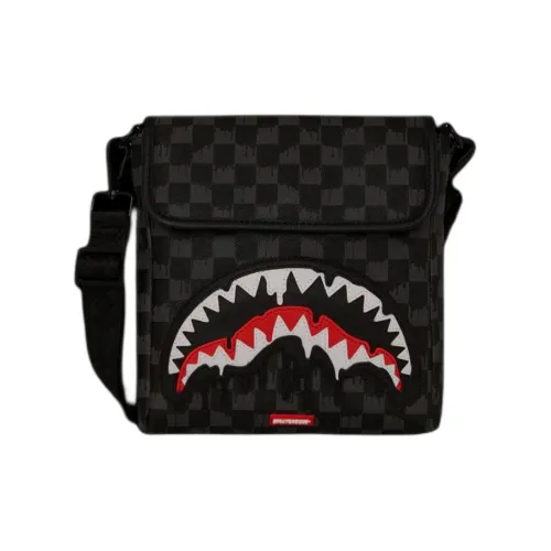 SPRAYGROUND ПВХ Курьерская сумка Сумка через плечо Унисекс Черный