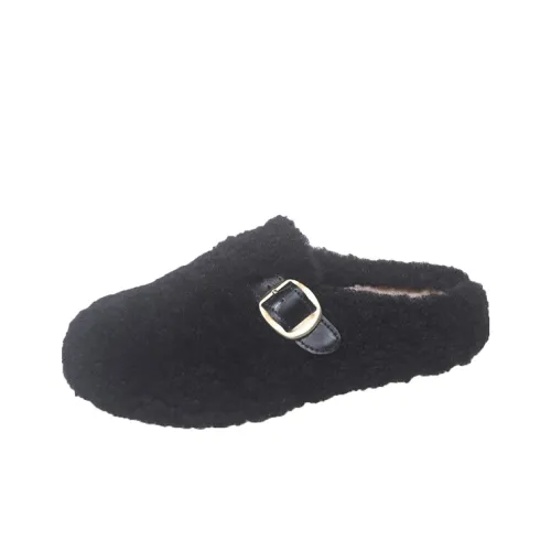 KLJK Резина Подошва Флок Домашние Тапочки Женские