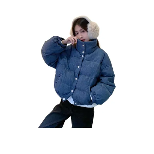 MUCCHIC Джинсовый синий Женские пуховики