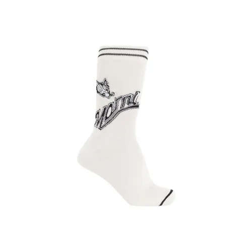 MARNI 1 Pack White Men's Mid Shin Sock