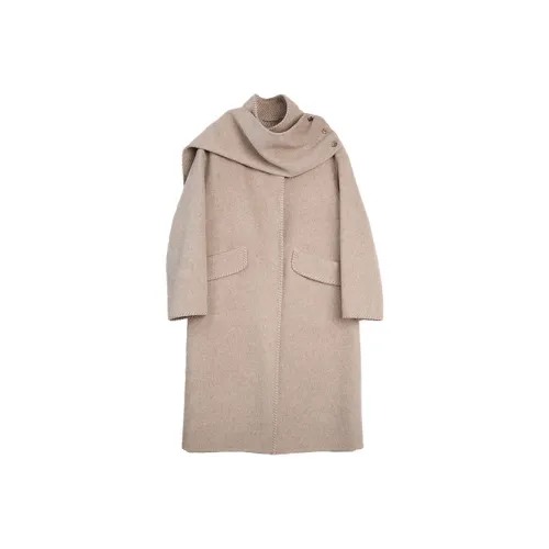 ELLE Кофейный Бежевый Женское Пальто