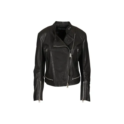 TOM FORD Черные Женские Кожаные Куртки