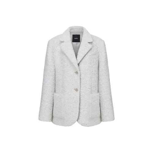 RAIVE Мягкий Boucle Куртка In Сливочный Куртка Женские