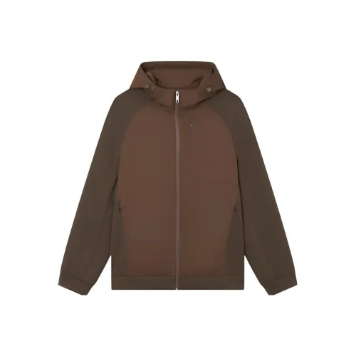 EERDUOSI1980 Pulp Shell Brown Men's Down Jackets