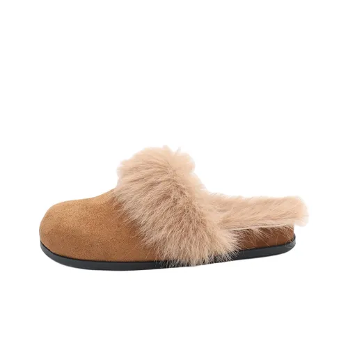 KLJK Резина Подошва Флок Домашние Тапочки Женские