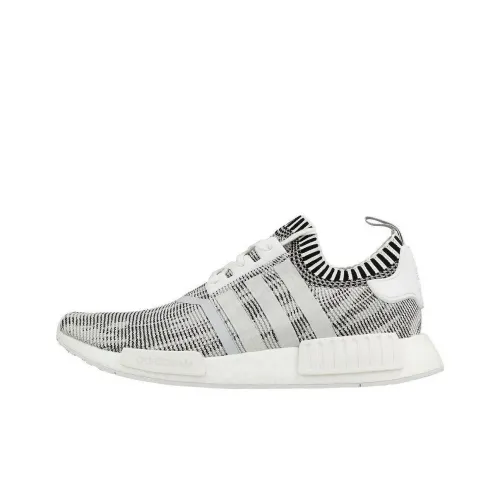 Adidas Originals NMD_R1 Slip Resistant Abrasion Resistant Низкий Топ Повседневная Обувь Унисекс Белый Черный