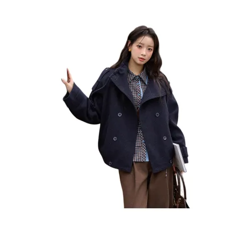 MISHOW Темно-синий женский пальто