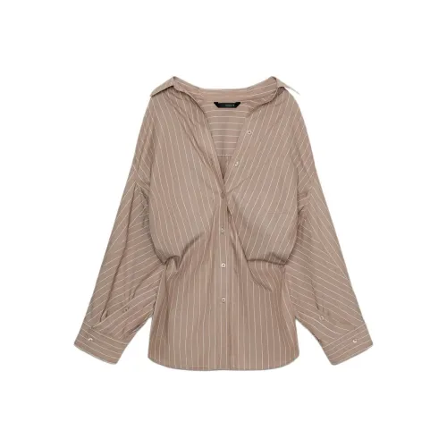 ZARA Collaboration Коричневый Телесный Женские Рубашки