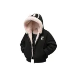 Чёрный с розовыми круглыми ушами