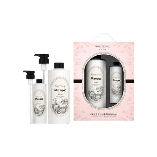 Nature's Envy Салонный набор для ухода за волосами и кожей головы Шампунь Питательный Очищающий Имбирный Аромат 887 мл + 281 мл