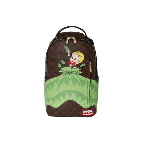 SPRAYGROUND Веганская кожа Рюкзак Унисекс Кофе Зеленый