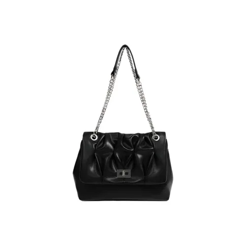 Versman ПУ (полиуретан) Сумка через плечо Женская Черная Белая