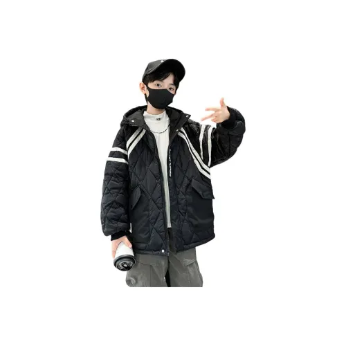 7 SEVFUN Повседневный хлопковый пуховик зимний черный для подростков