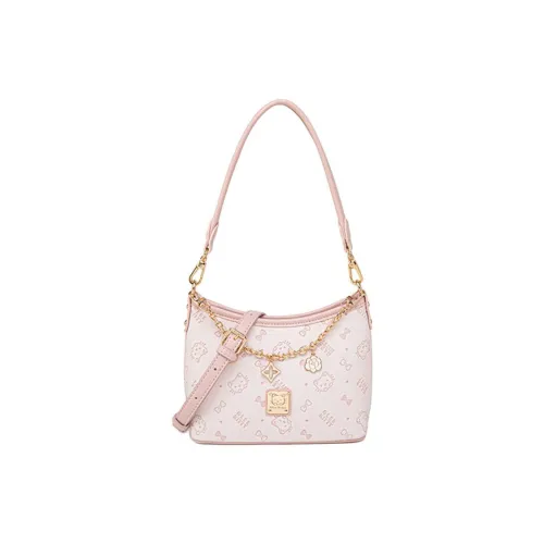 NOMK ПУ (полиуретан) Сумка через плечо Стандартная Женская Вишневый цветок Розовый