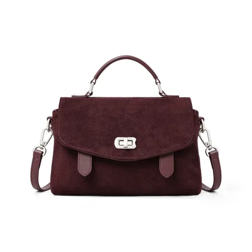 C°BANNER Сумка из синтетической кожи женская фиолетовая винный цвет