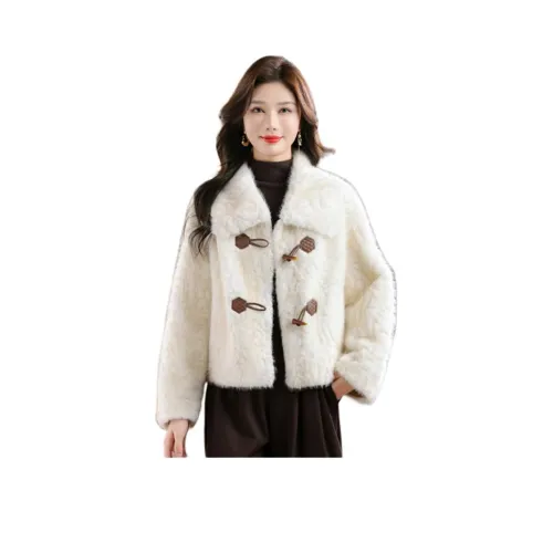 H YXIANG Бархат Feel Пальто Женское