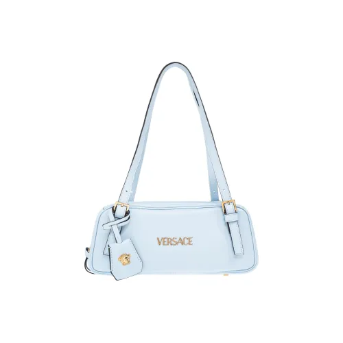VERSACE Кожа Сумка через плечо Маленькая Женская Светло-синяя
