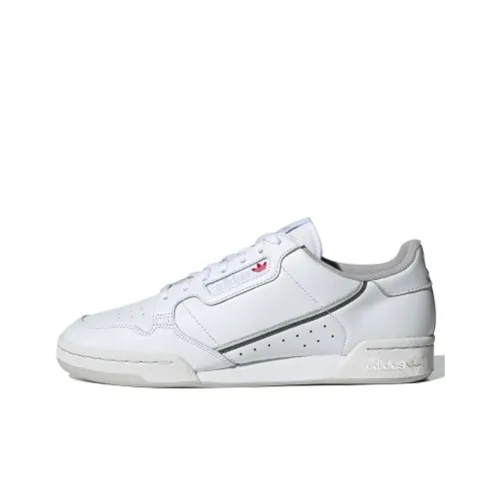 Adidas Originals Continental 80 Slip-Resistant Low Top Скейтборд Кроссовки Мужские Белый Серый