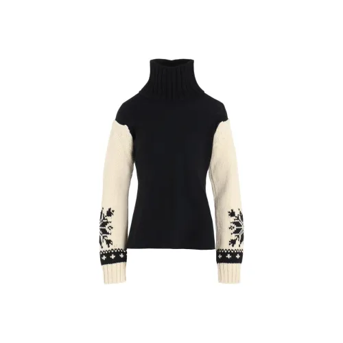 Yohji Yamamoto Femme FW25 WOOL INTERLOCK SNOW PATTERN HIGH NECK PO Knitwear Women's