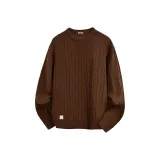 [Двусторонний Брушированный] Кофейный (M45 Чернила Серый Смайлик Правый Низ B Логотип)