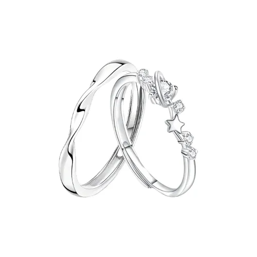 QUIET LOVE Искусственный топаз кольца унисекс