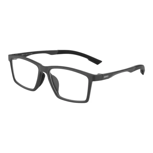 ZIPPO TR90 Прямоугольные Очки с диоптриями Унисекс Матовый Черный