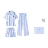 Веселье Figure Print Three-Piece Set Plaid Box