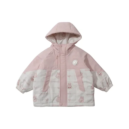 SHIBU Ле Сяосия 55150 Лабу Бу Утепленная ветровка Розовая Детские утеплённые куртки