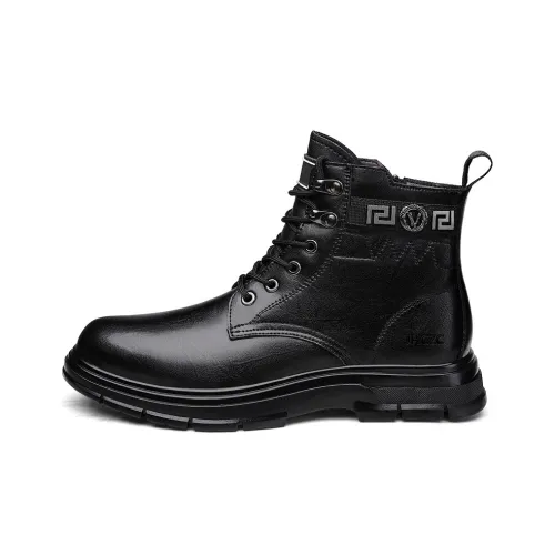 JHCZC Колено Высокая Мартин Ботинок Мужской