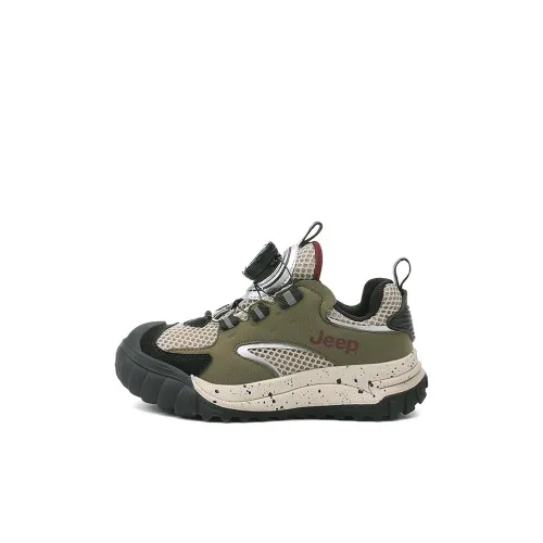 Jeep Легкий Амортизирующий Противоскользящий Низкий Топ Беговые Кроссовки Авокадо Зеленый Детский