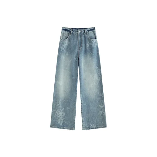 FANSILANEN Джинсовый синий Женские Джинсы