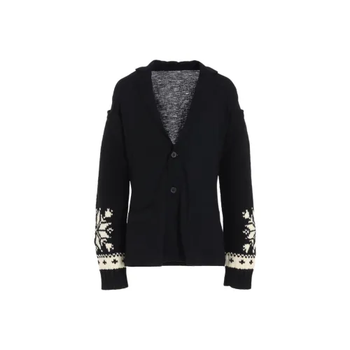 Yohji Yamamoto Femme FW25 WOOL INTERLOCK SNOW PATTERN JACKET Knit Women's