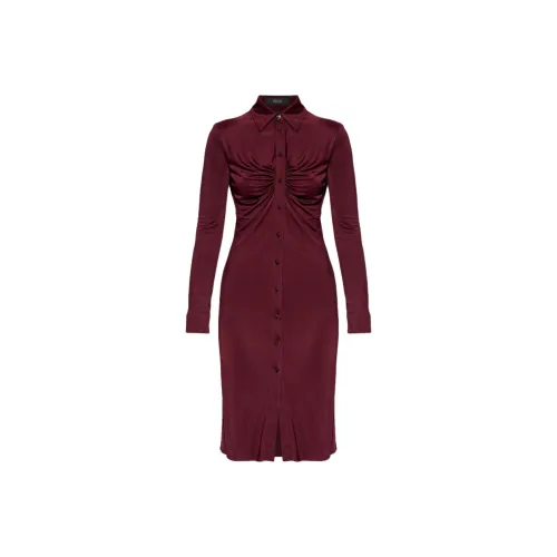 VERSACE Длинное платье с длинными рукавами женское