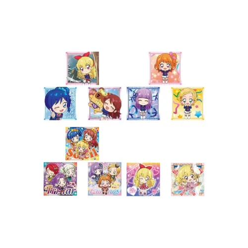 BANDAI Idol Event Sticker Lucky Draw Single Capsule Toy Full Box 20 pcs