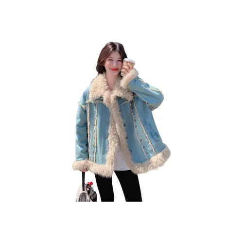 Vintage Cars Denim Jacket Women's