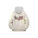 Экрю [Heavyweight с флисовой подкладкой, плотный] (в комплекте с высококачественным тяжелым бело-серым свитшотом с фотиния)