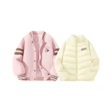 [Утолщенный и с флисовой подкладкой] Di Lift Eye K Лотосово-розовый + Di H Квадратный крючок и петля K Экрю