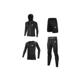 4-предметный комплект (Длинный рукав топ + штаны + шорты + пальто)