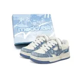 Белый, синий (с флисовой подкладкой, улучшенный)