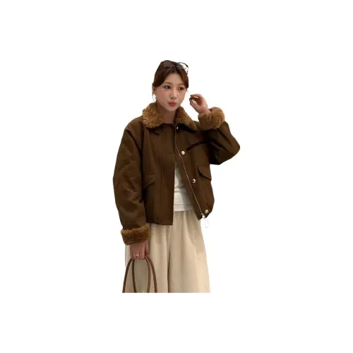 SEAR OFFICIAL Бархат Feel Пальто Женское