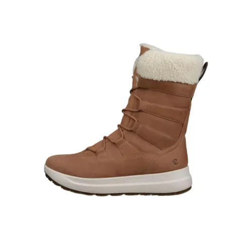 Ecco Solice Теплые Снежные Ботинки Женские Коричневые
