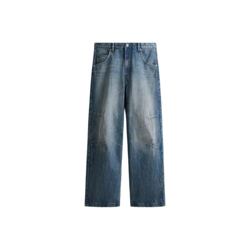 H M Джинсовый синий Мужские Джинсы