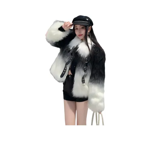 COHX Черный Женские Меховые изделия