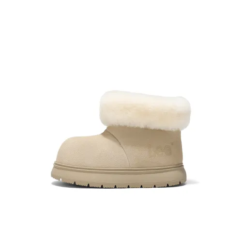 Lee совместный модель High Top Детский Хлопок Обувь Детская Бежевая