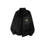 [Флисовый воротник-стойка] Черный (Логотип на груди "Рассвет гор")