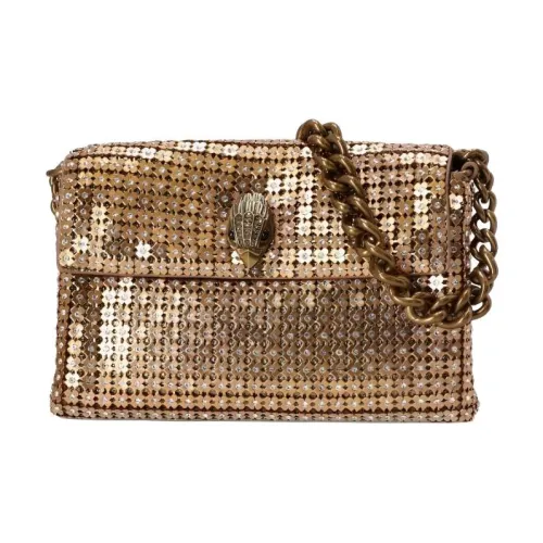 Kurt Geiger London Цветочный Стразы Сумка на плечо Маленькая Женская Золотая