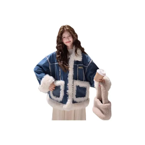 Vintage Cars Denim Jacket Women's