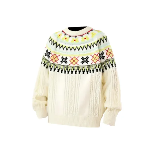 SNEIKLAU White Spring Осенний Теплоизоляционный Трикотажная ткань Унисекс Трикотаж