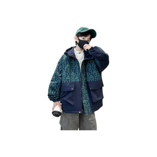 7 SEVFUN Повседневный PARKA Пальто Зимний Темно-синий Подростки