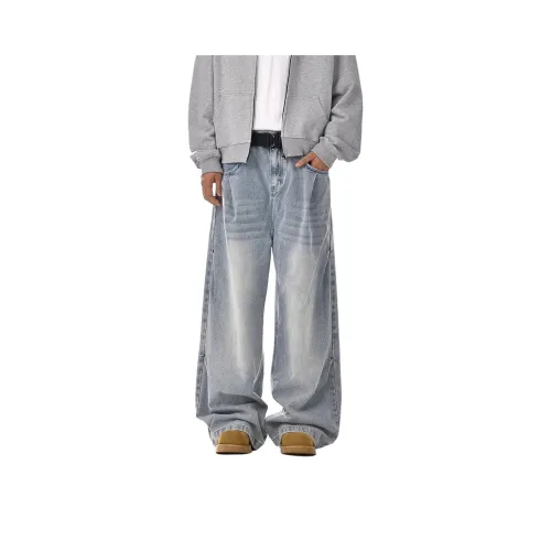 SPICEMONSTER Светло-синие унисекс джинсы